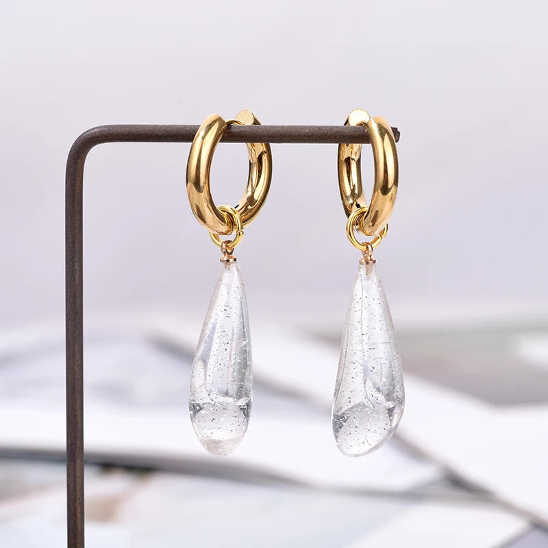 Still Aura Waterproof Drop Earrings