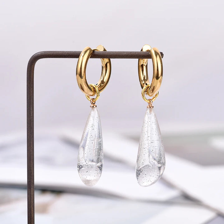 Still Aura Waterproof Drop Earrings