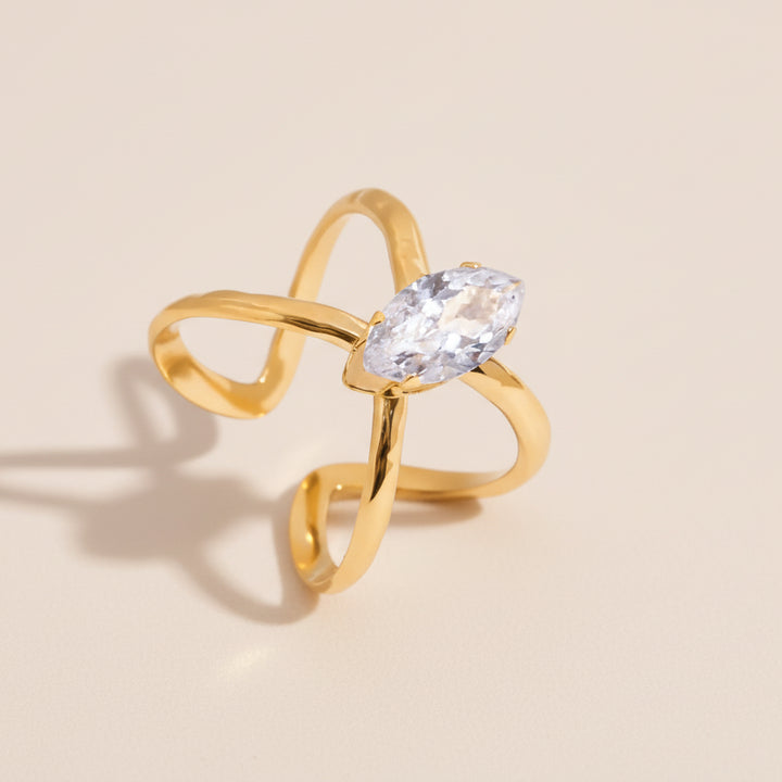 Between Lines Steel Ring Set