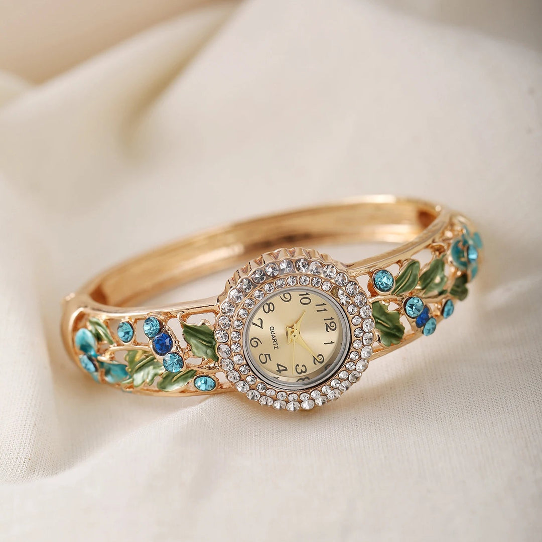 Rosaviva Enamel Quartz Watch