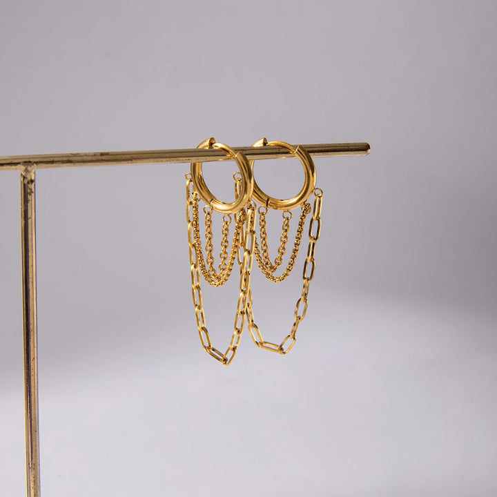 Chainfall Studio Hoop Earrings