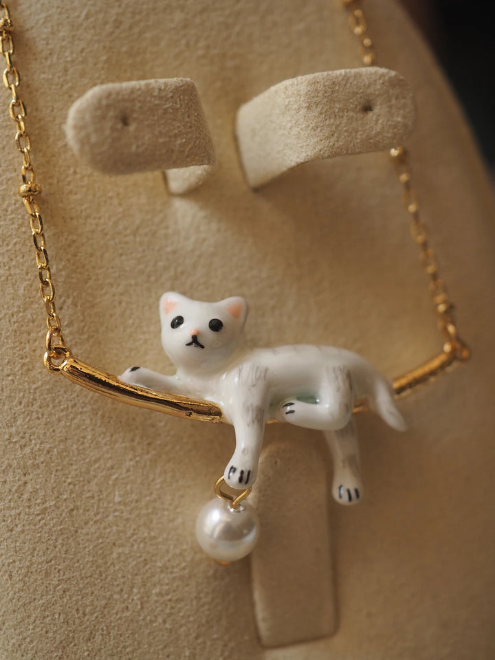 Artist’s Cat Hoop & Pendant