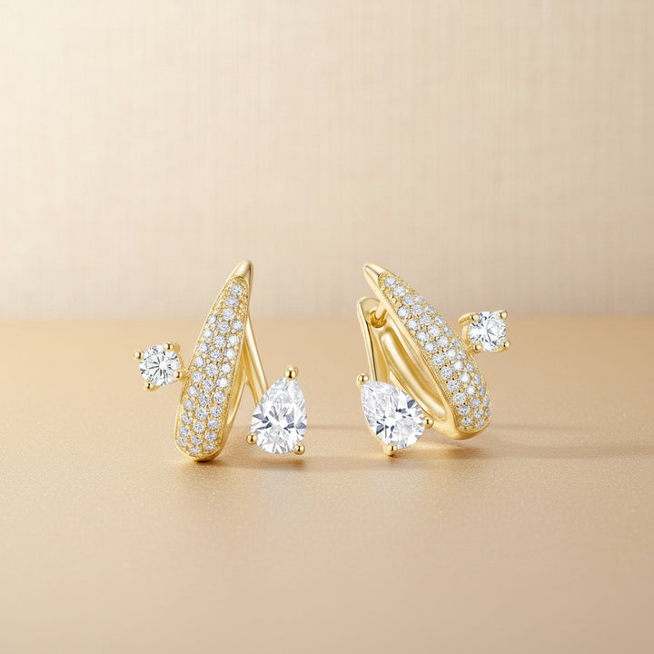 Lumìna CZ 18K Gold-Plated Drops