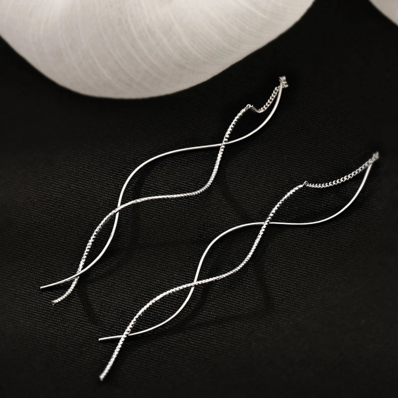 Melting Point Sterling Silver Earrings