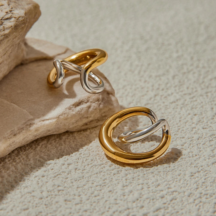Interlock Cuff Earrings