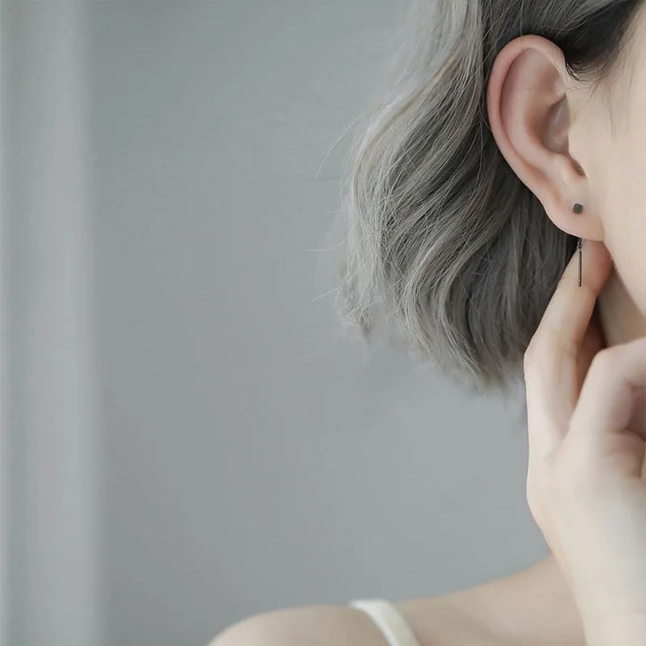 Kaelen Cube Tassel Earrings