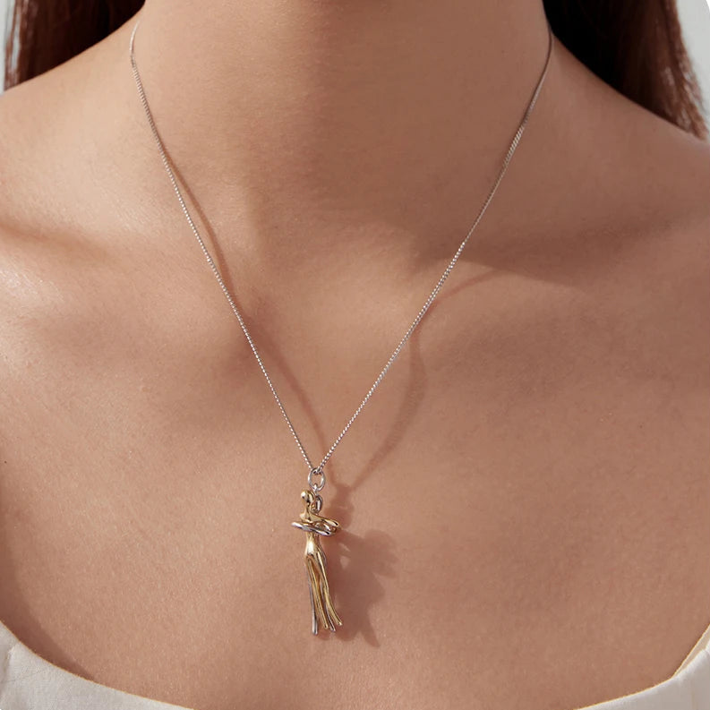 Bound By Purity Silver Necklace