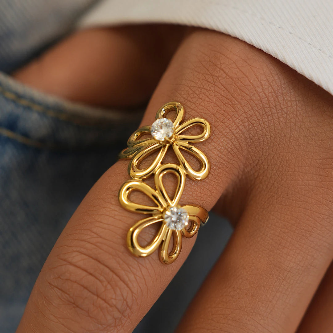 Summer's Bliss White Zirconia Ring