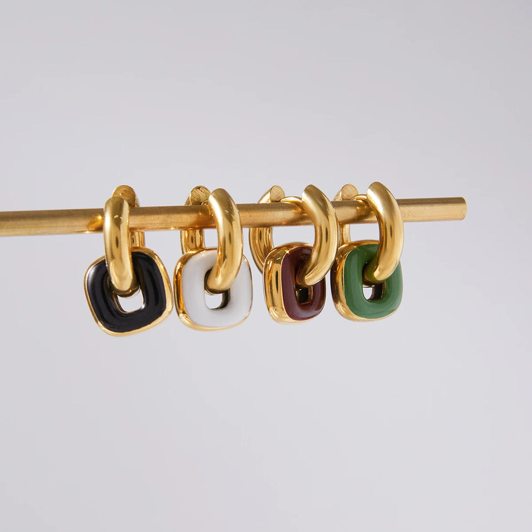 Splice Two-Part Hoop Earrings