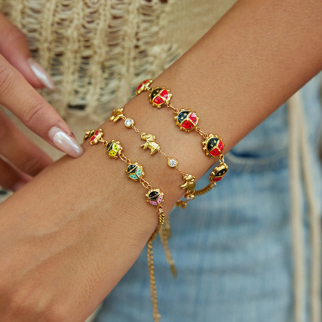 A Little Luck Steel Bracelet