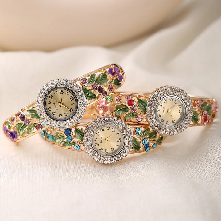 Rosaviva Enamel Quartz Watch