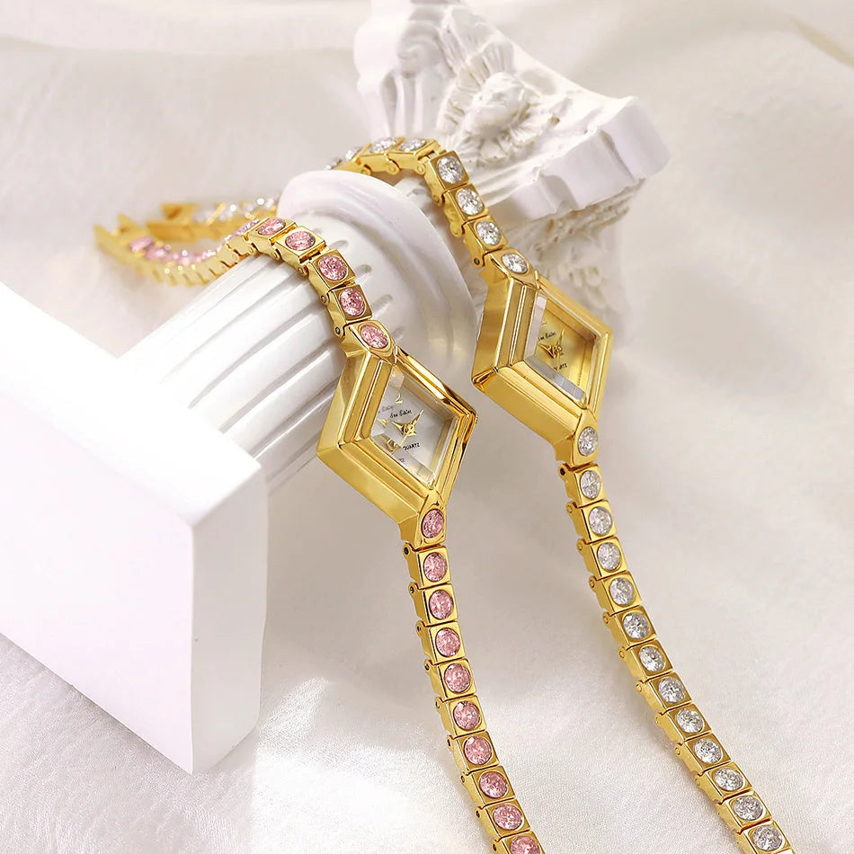 Siena Capri Rhinestone Quartz Watch