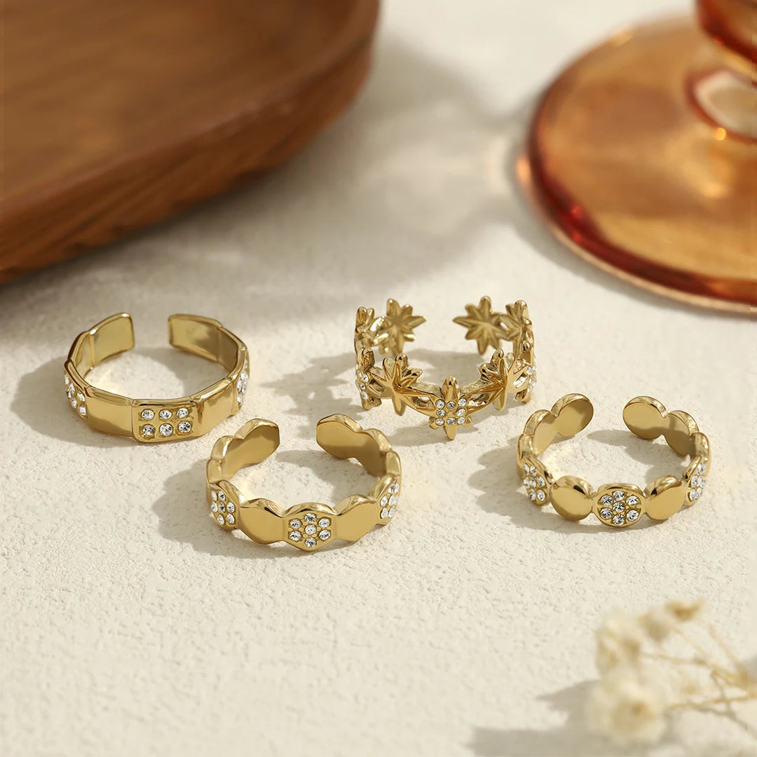 Aureline 18K Gold-Plated Waterproof Ring