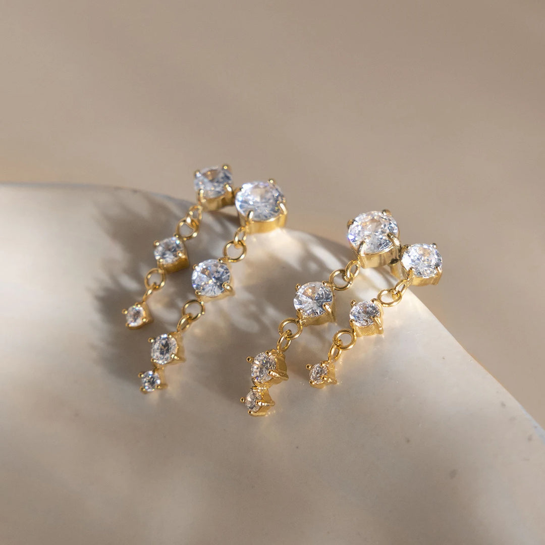 Aurelia Twin Drop Earrings