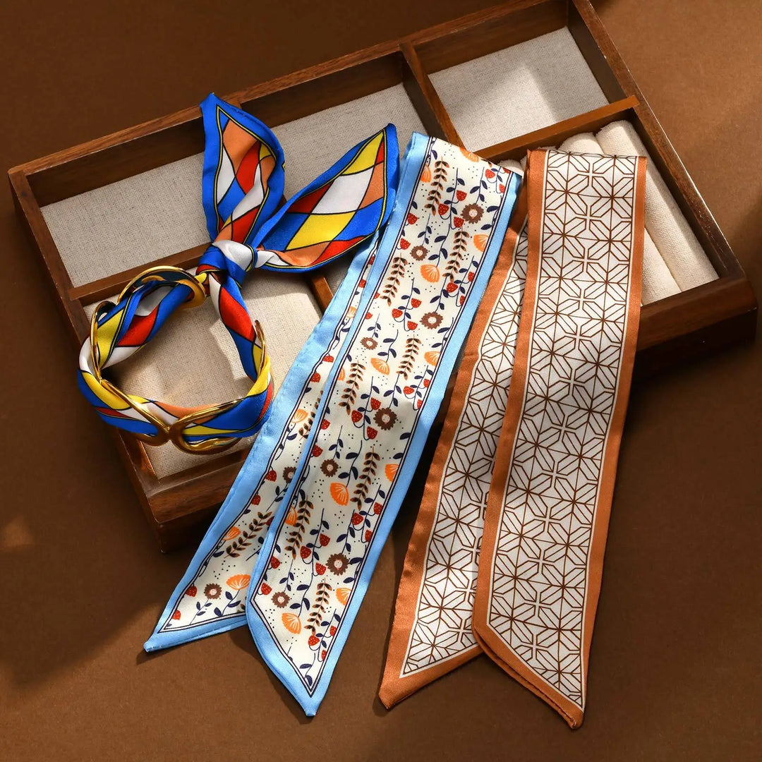 Elowen Silk Scarf Cuff Bracelet