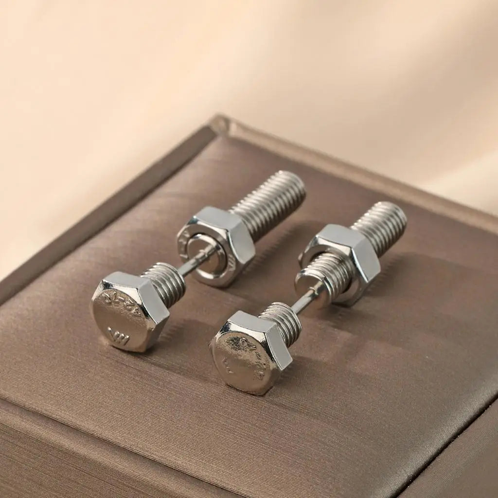Hex Bolt Earrings