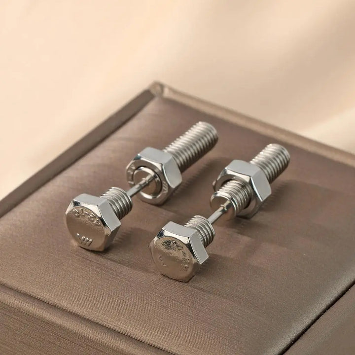 Hex Bolt Earrings