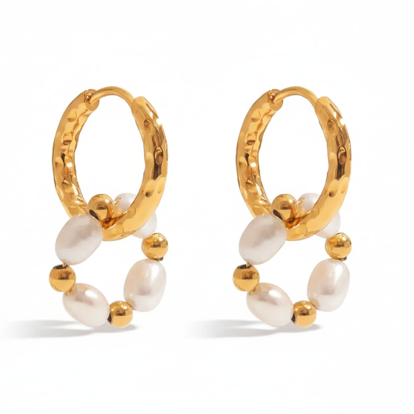 Célestine 18k Gold-Plated Earring Set
