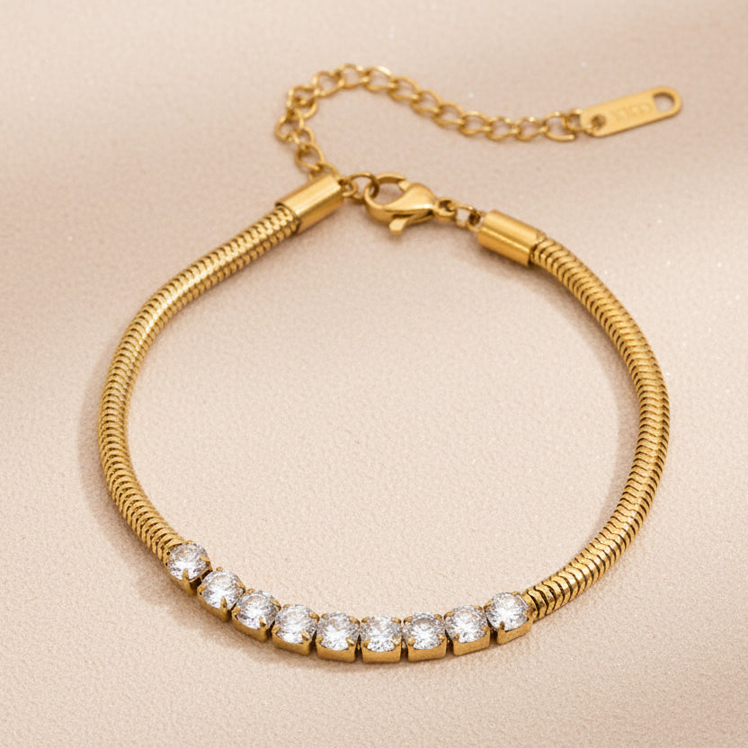 Gesture Trace Steel Bracelet