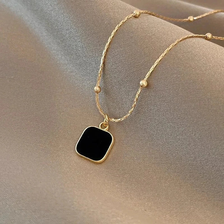 Cleo Sable Square Necklace