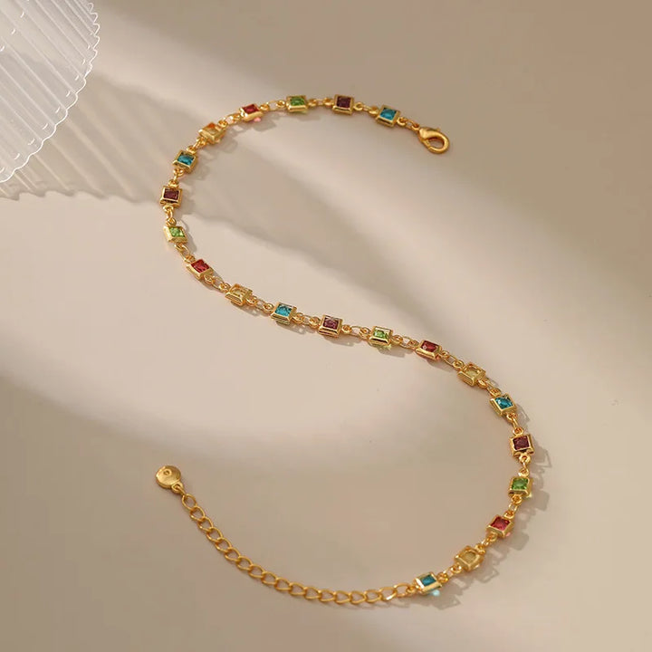 Prisma Trail Gold-Plated Anklet