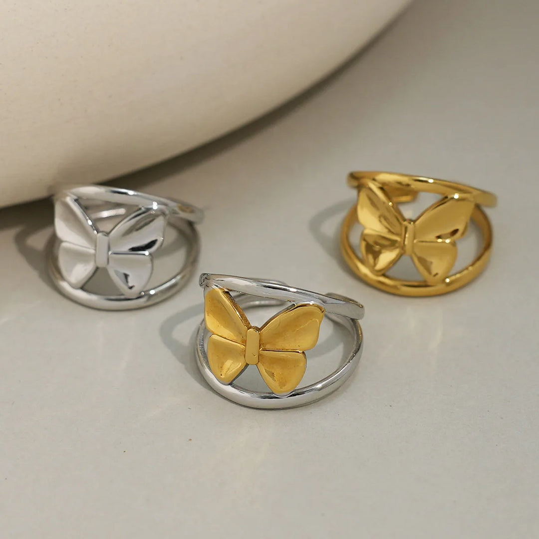 Aveline Butterfly Accent Ring