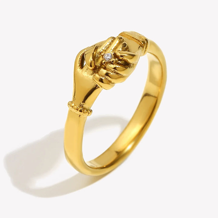 Golden Devotion Waterproof Promise Ring