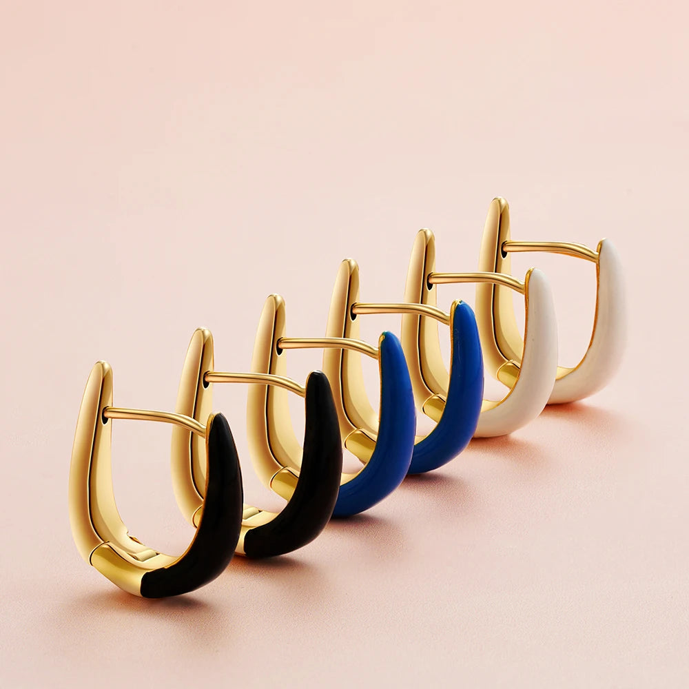 Forma U 18k Gold-Plated Hoops