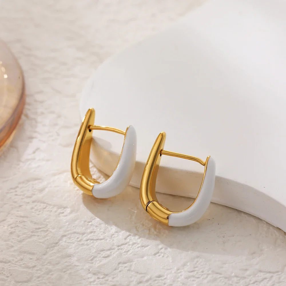 Forma U 18k Gold-Plated Hoops