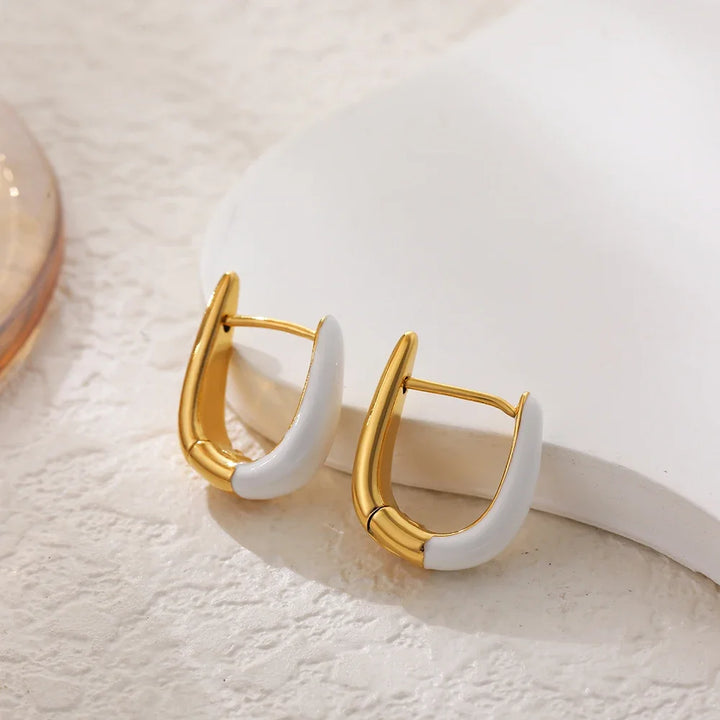 Forma U 18k Gold-Plated Hoops