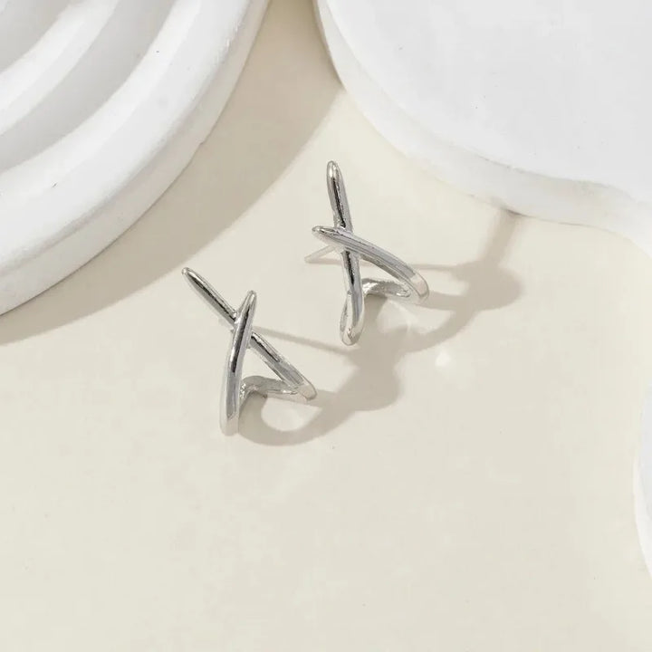 Intersect Stud Earrings
