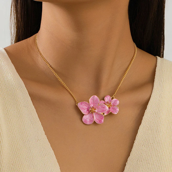 Florencia Verde Enamel Necklace