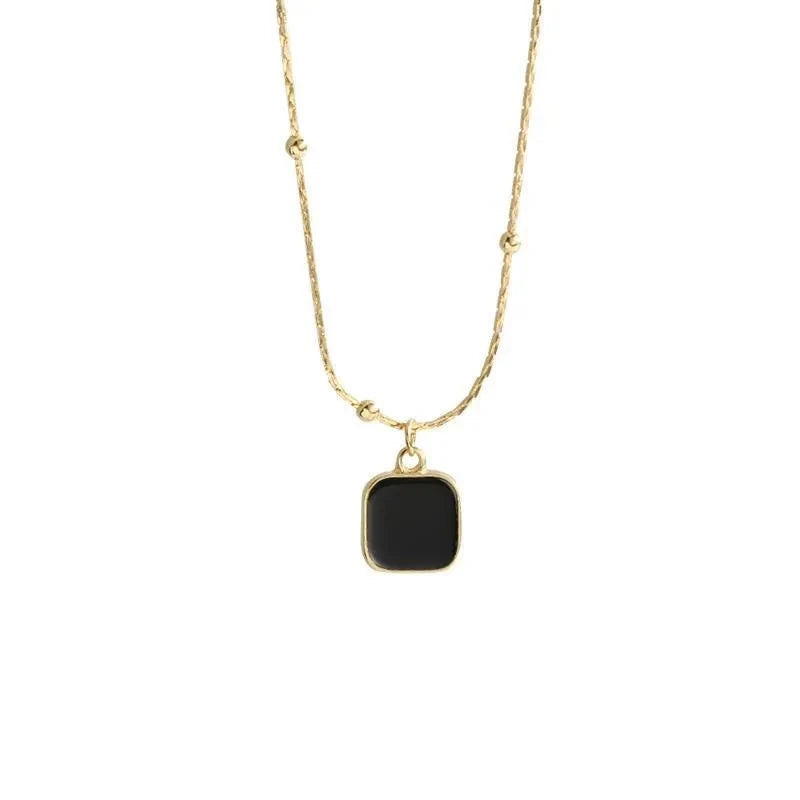 Cleo Sable Square Necklace