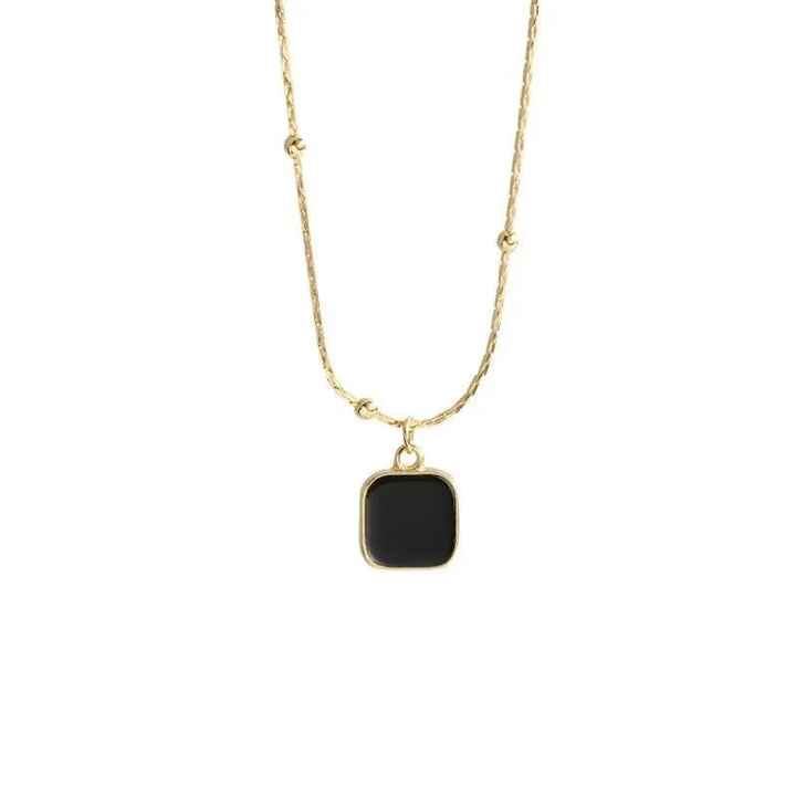 Cleo Sable Square Necklace