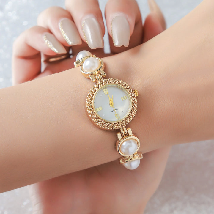 Valeria Pearl Bracelet Watch