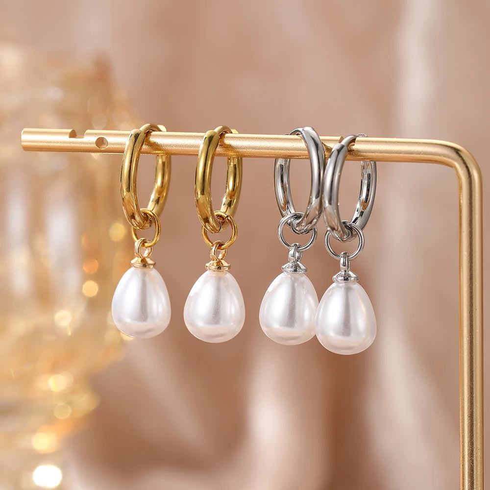 Ellie Pearls Waterproof Earrings