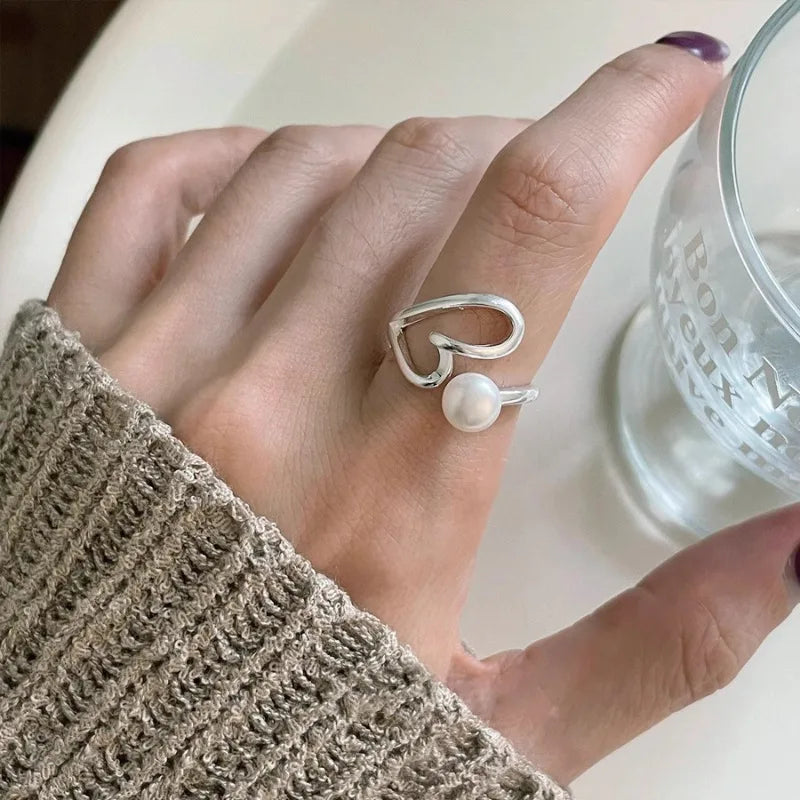 Heartline Sterling Silver Ring