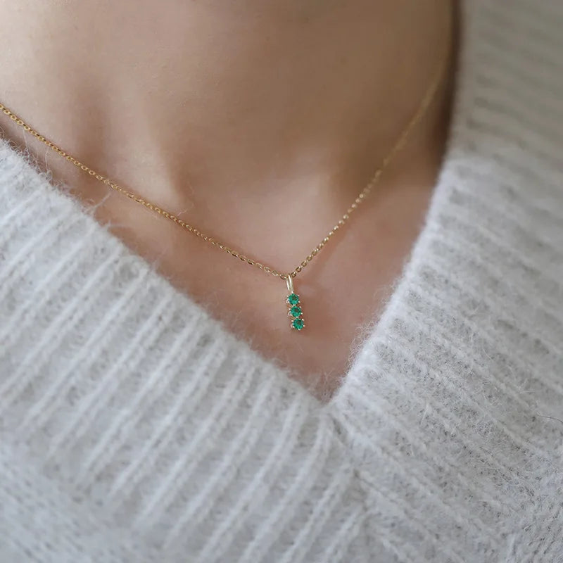 Valeria Solis Emerald Zircon Necklace