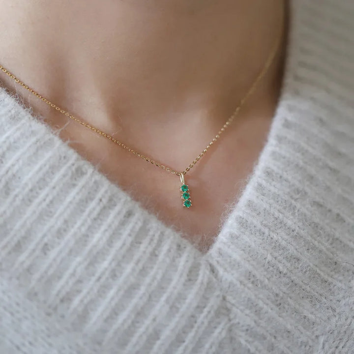 Valeria Solis Emerald Zircon Necklace