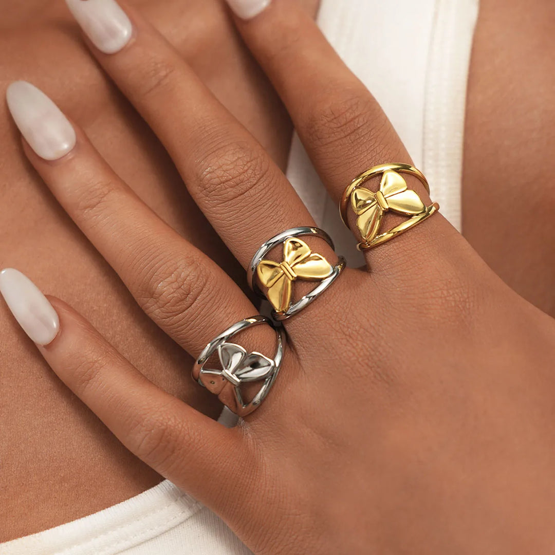 Aveline Butterfly Accent Ring