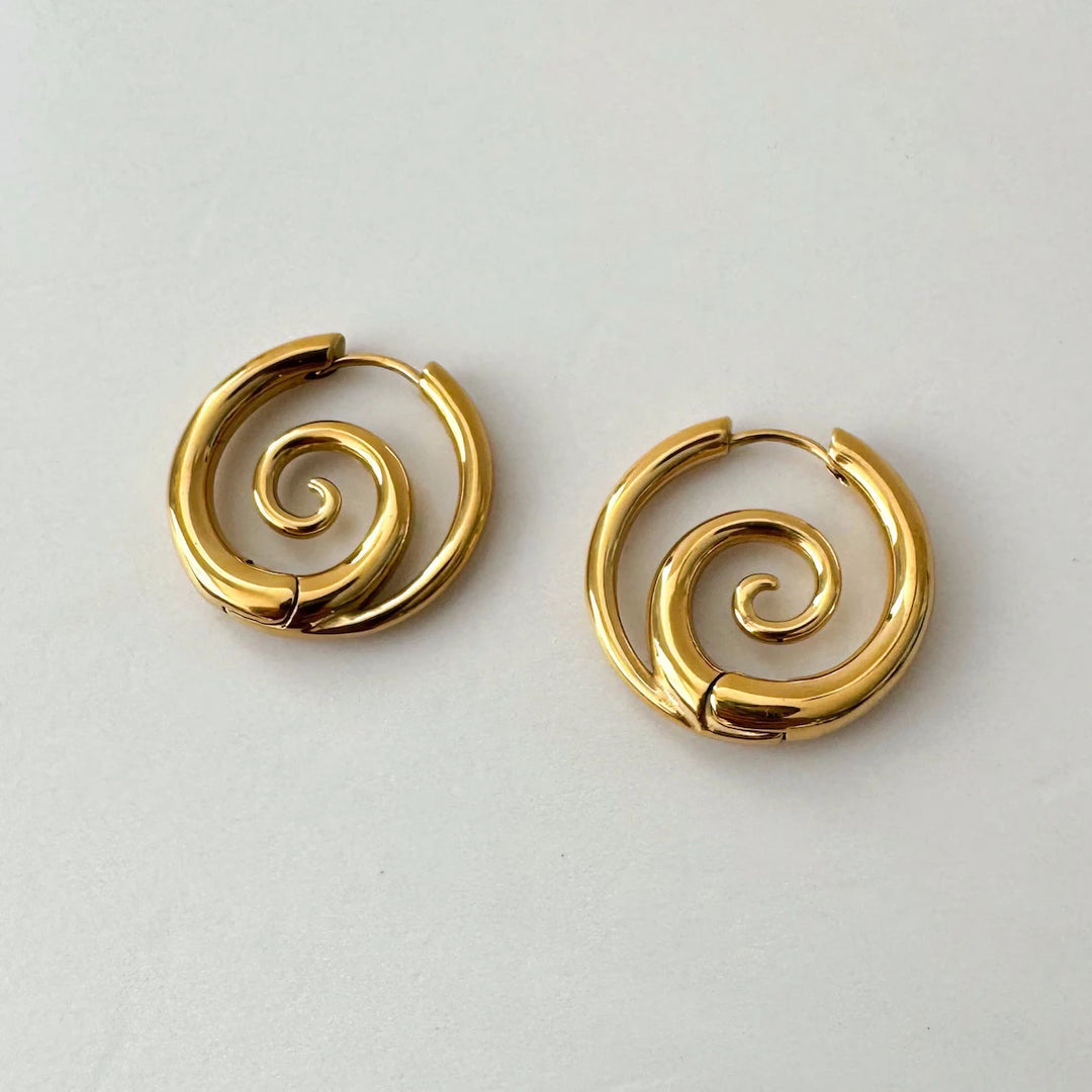 Kazumi Spiral Earrings