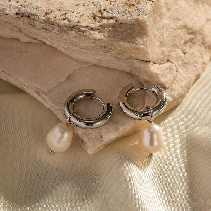 Kaia Pearl Hoops