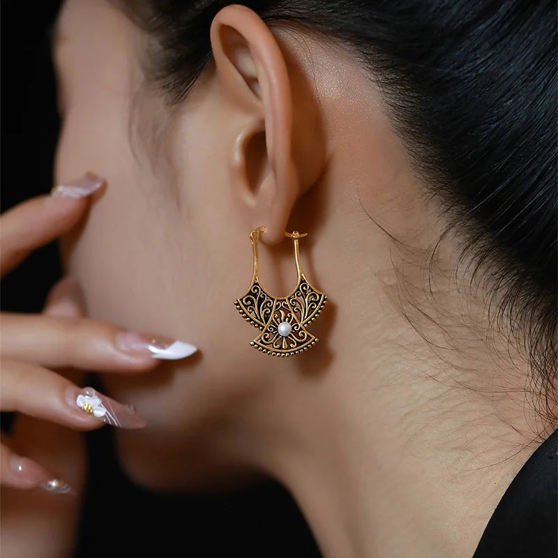 Blackthorn Scroll Earrings