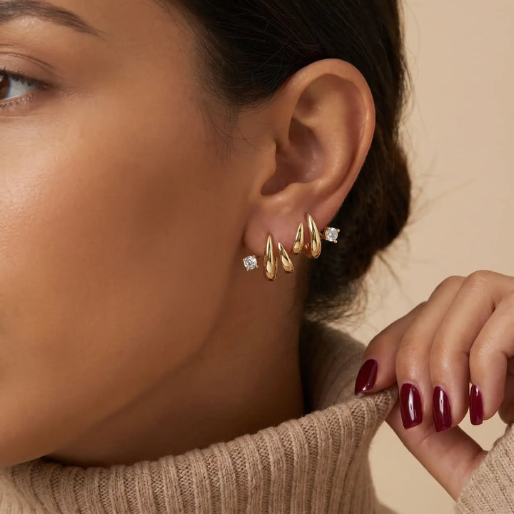 Lumìna CZ 18K Gold-Plated Drops