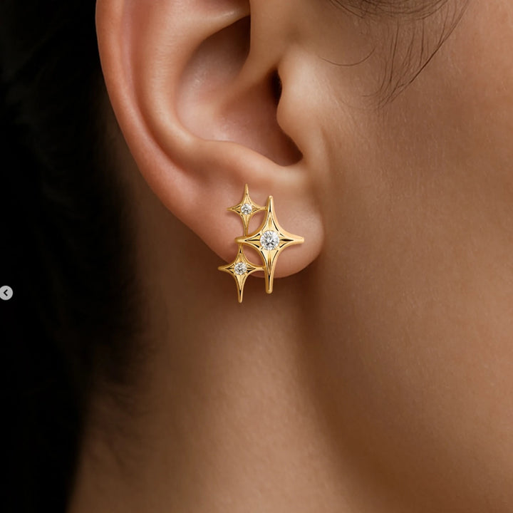 Twinkle Twinkle Sterling Silver Earrings