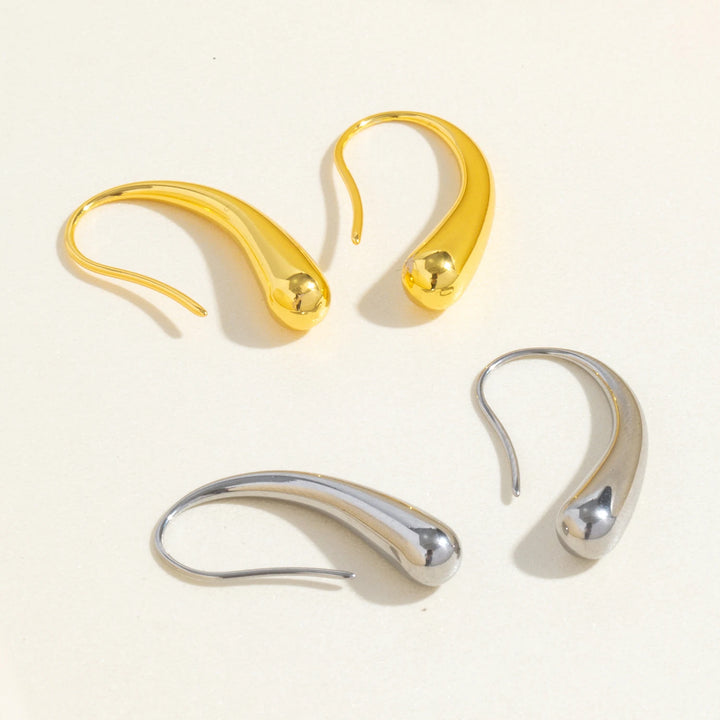 Swan Hook Sterling Silver Earrings