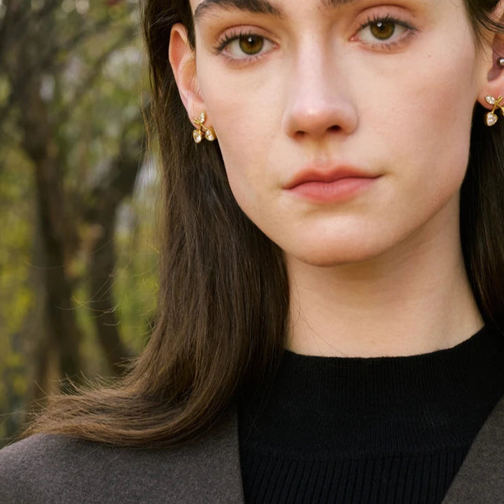Sherine Cherry Heart Earrings