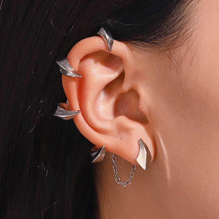 Caligo Chain Cuff Earrings