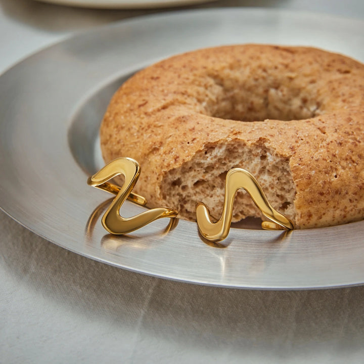 Liquid Gold Steel Earrings