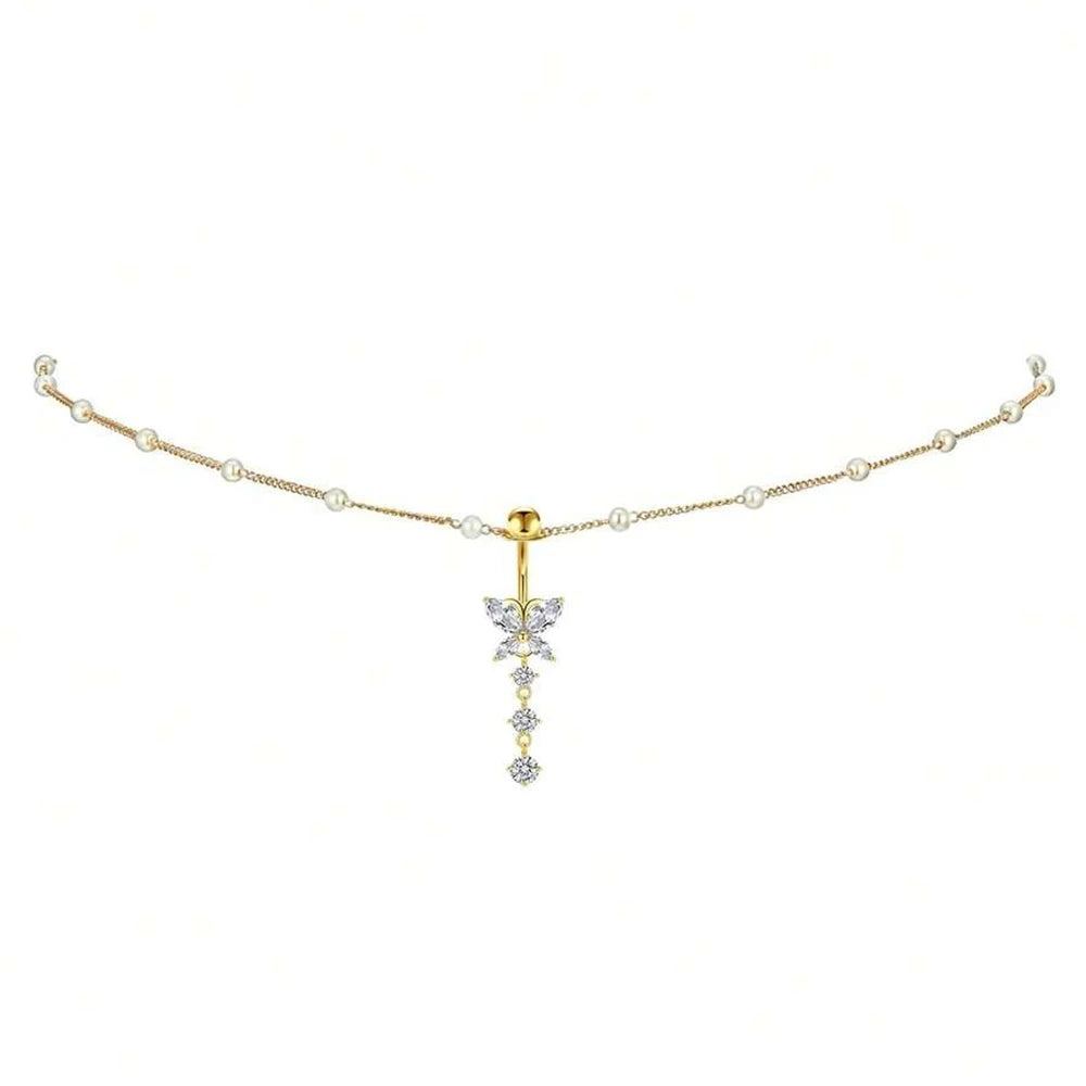 Isabeau Gold-Plated Waist Chain